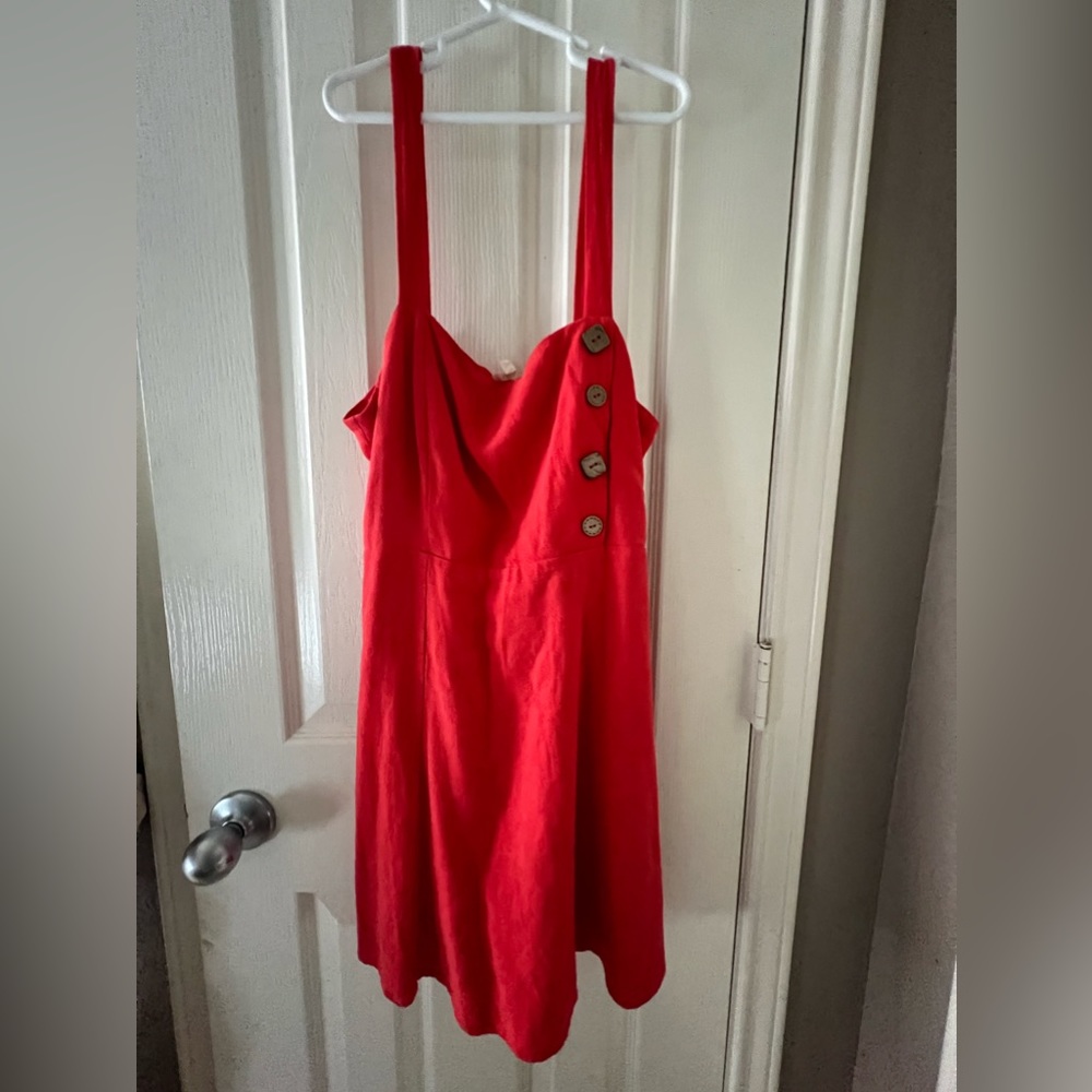 Lelis Red Jumper Mini Dress, Size Small